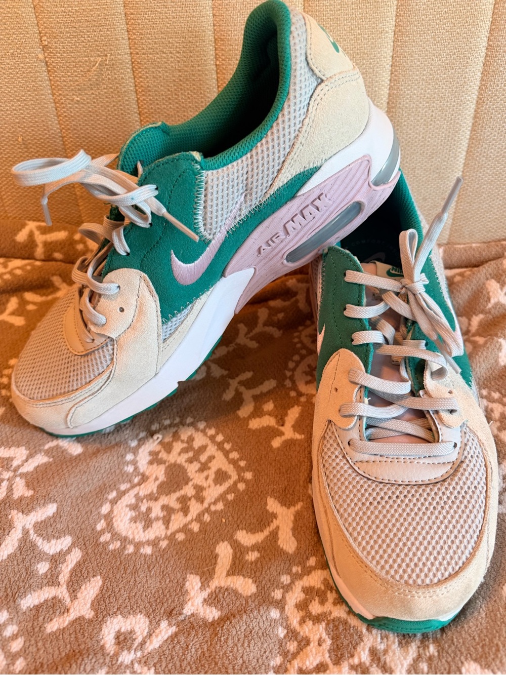 Nike Women's Air Max Sneakers - Teal & Cream
